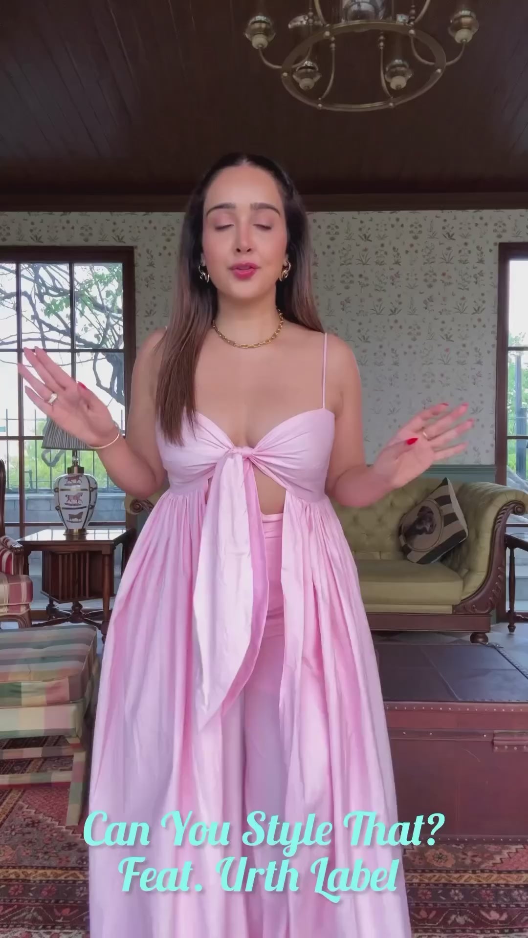 Sanjana Batra in Carnation Set