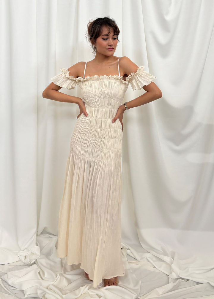 Aria Maxi Dress (off-white)
