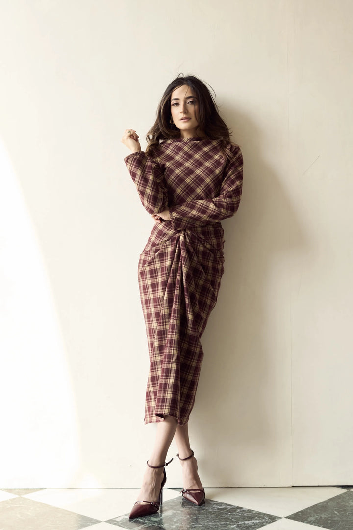 Itika Arora in Mayfair Drape Dress