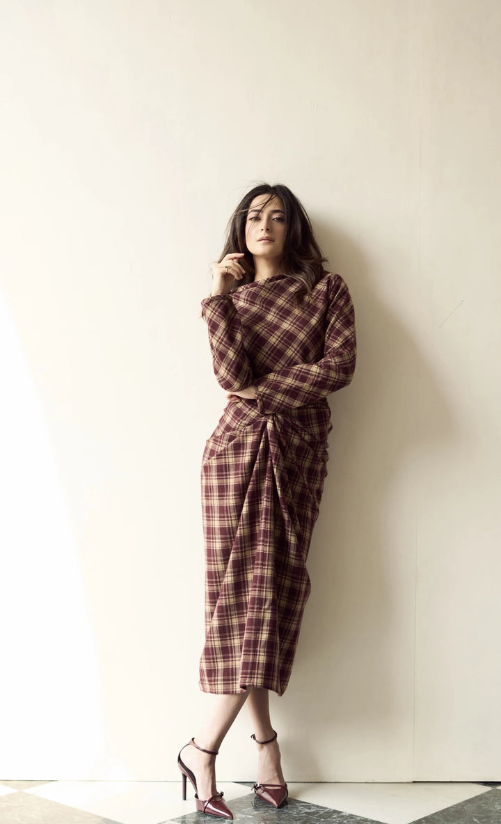 Itika Arora in Mayfair Drape Dress