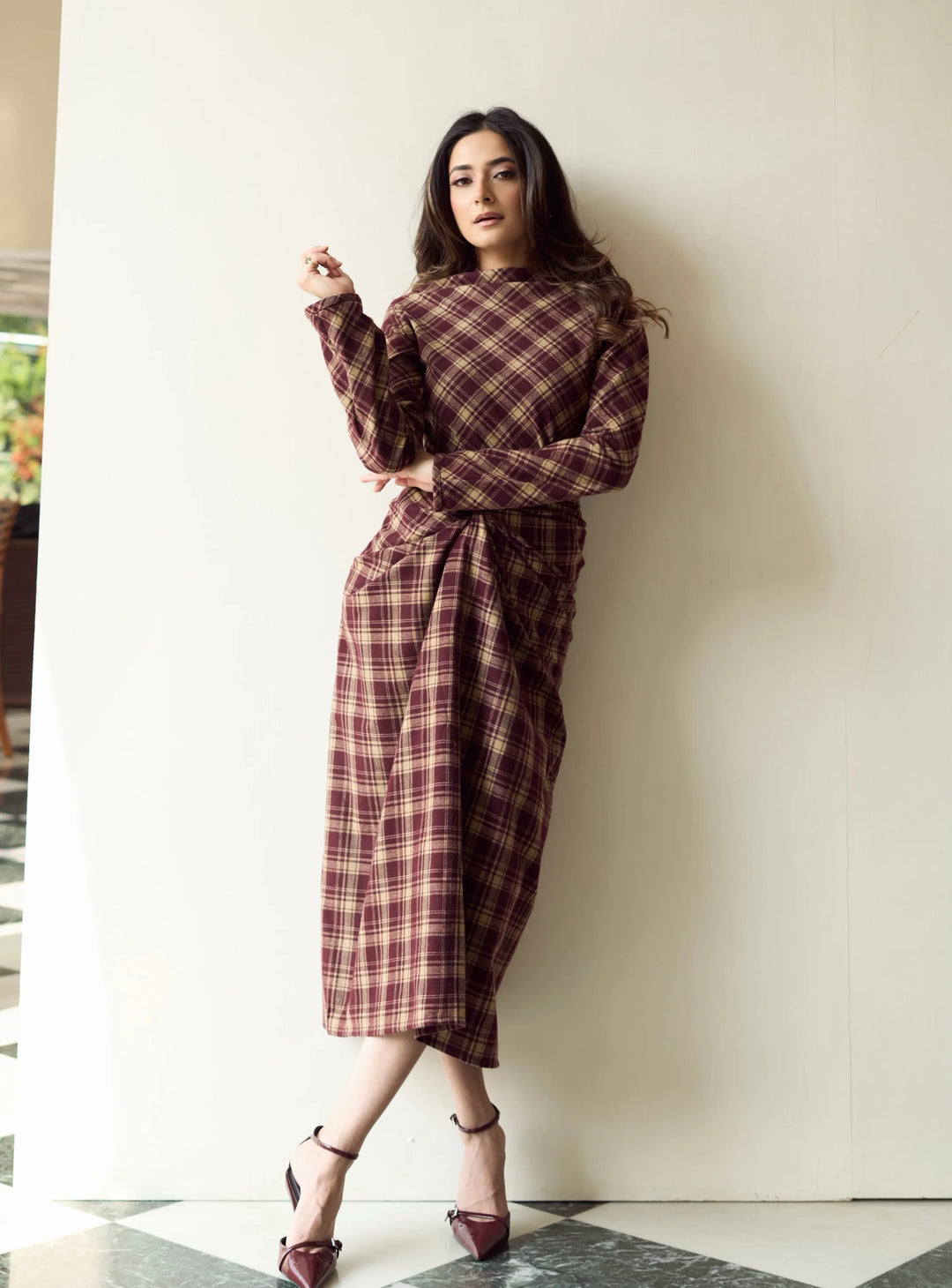 Itika Arora in Mayfair Drape Dress