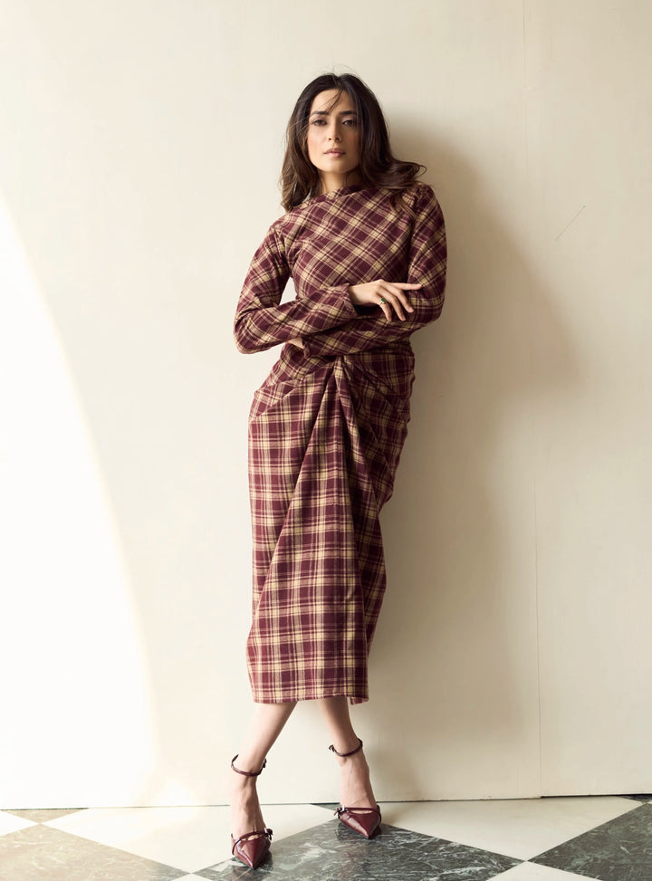 Itika Arora in Mayfair Drape Dress
