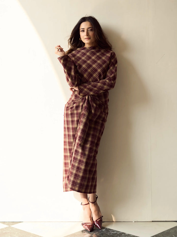 Itika Arora in Mayfair Drape Dress