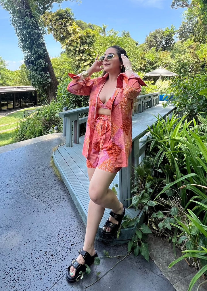 Meghna Pahwa in Marigold Co-Ord Set