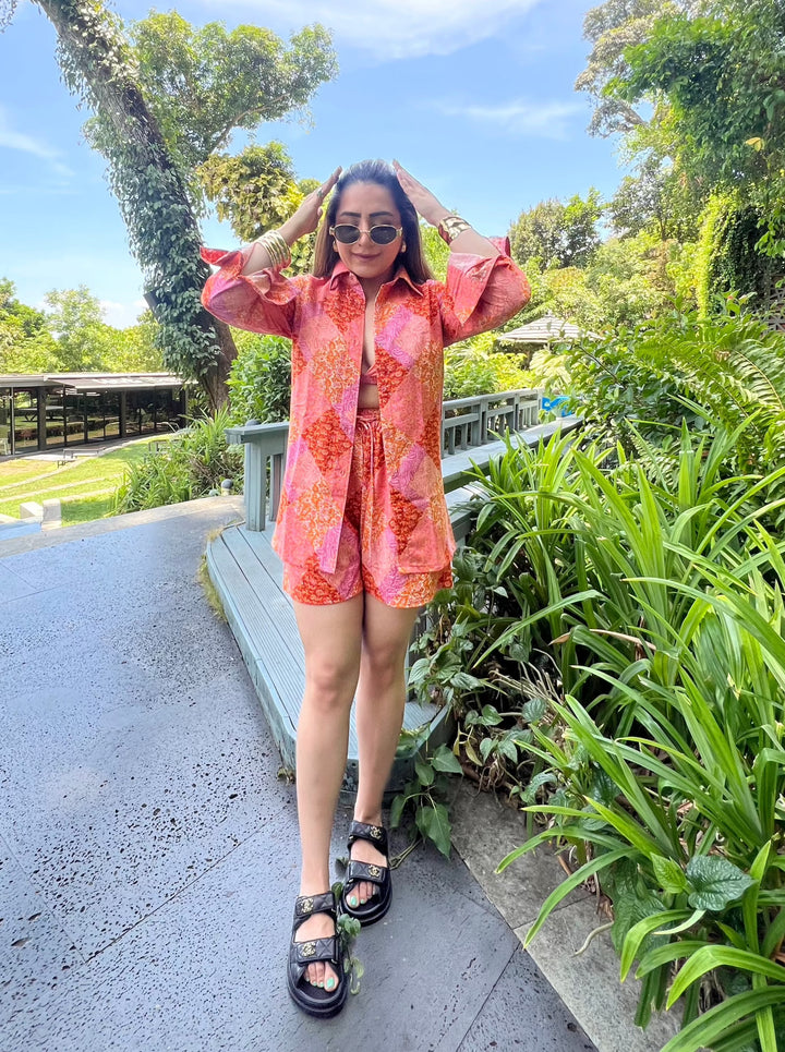 Meghna Pahwa in Marigold Co-Ord Set