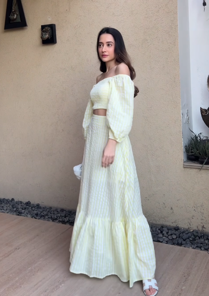 Komal Kapoor in Buttercup Co-Ord Set