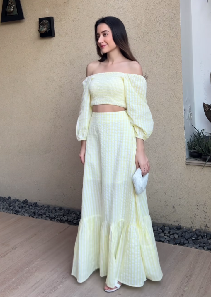 Komal Kapoor in Buttercup Co-Ord Set