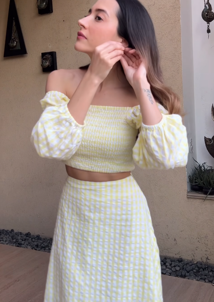 Komal Kapoor in Buttercup Co-Ord Set