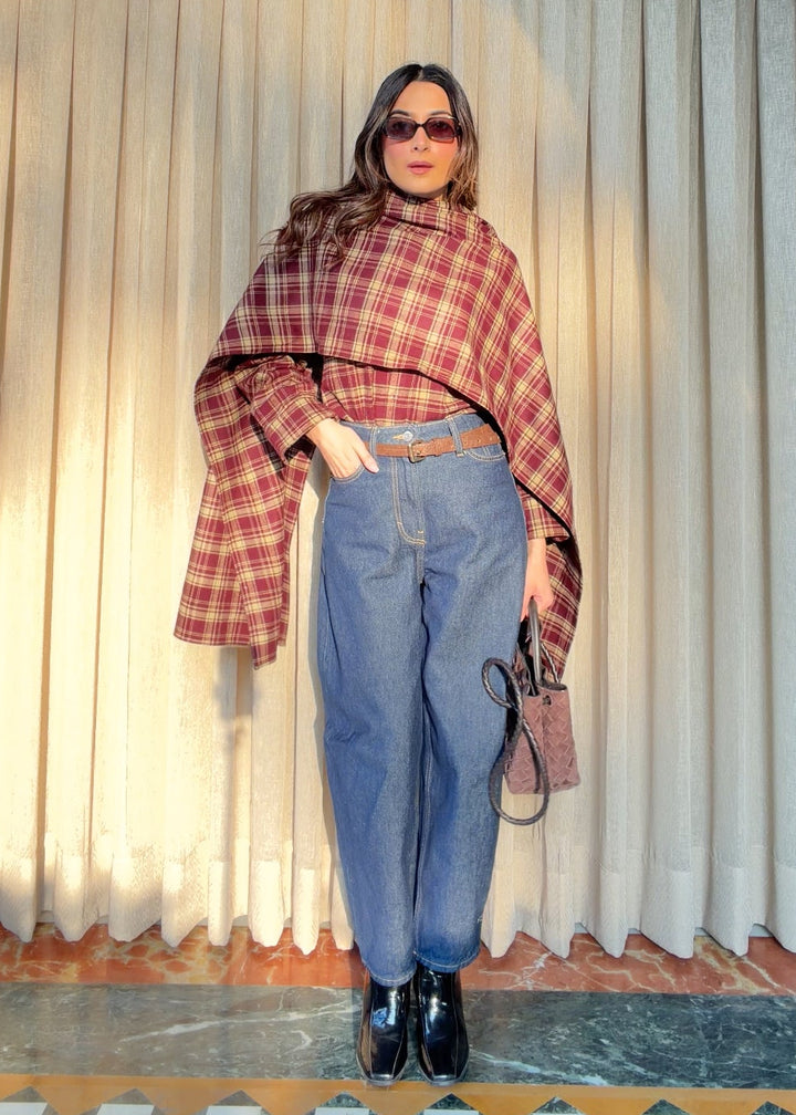 Itika Arora in Aura shawl-shacket