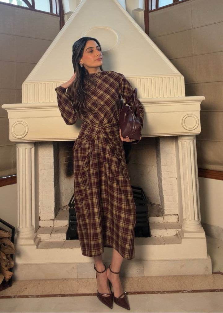 Itika Arora in Mayfair Drape Dress