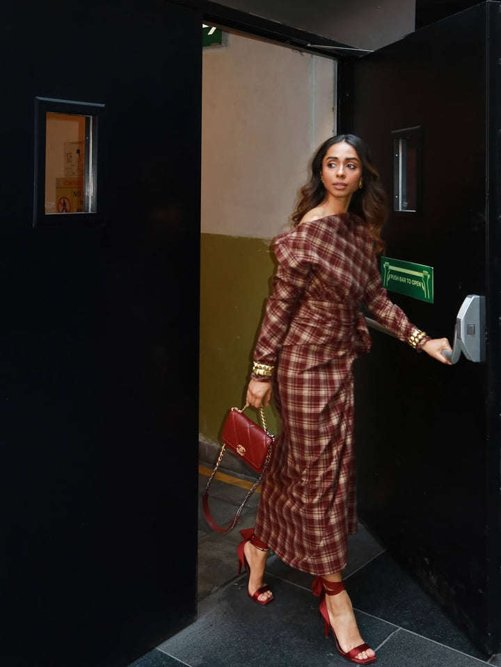 Itika Arora in Mayfair Drape Dress
