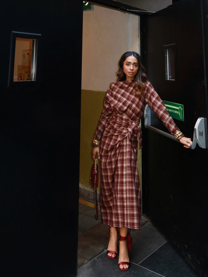 Itika Arora in Mayfair Drape Dress