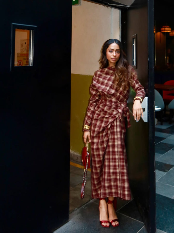 Itika Arora in Mayfair Drape Dress