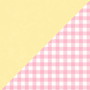Pale Yellow / Pink Gingham