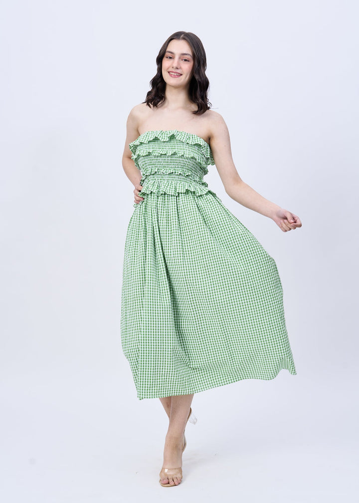 Piper (gingham tube dress)