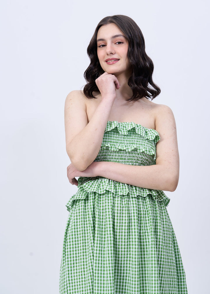 Piper (gingham tube dress)