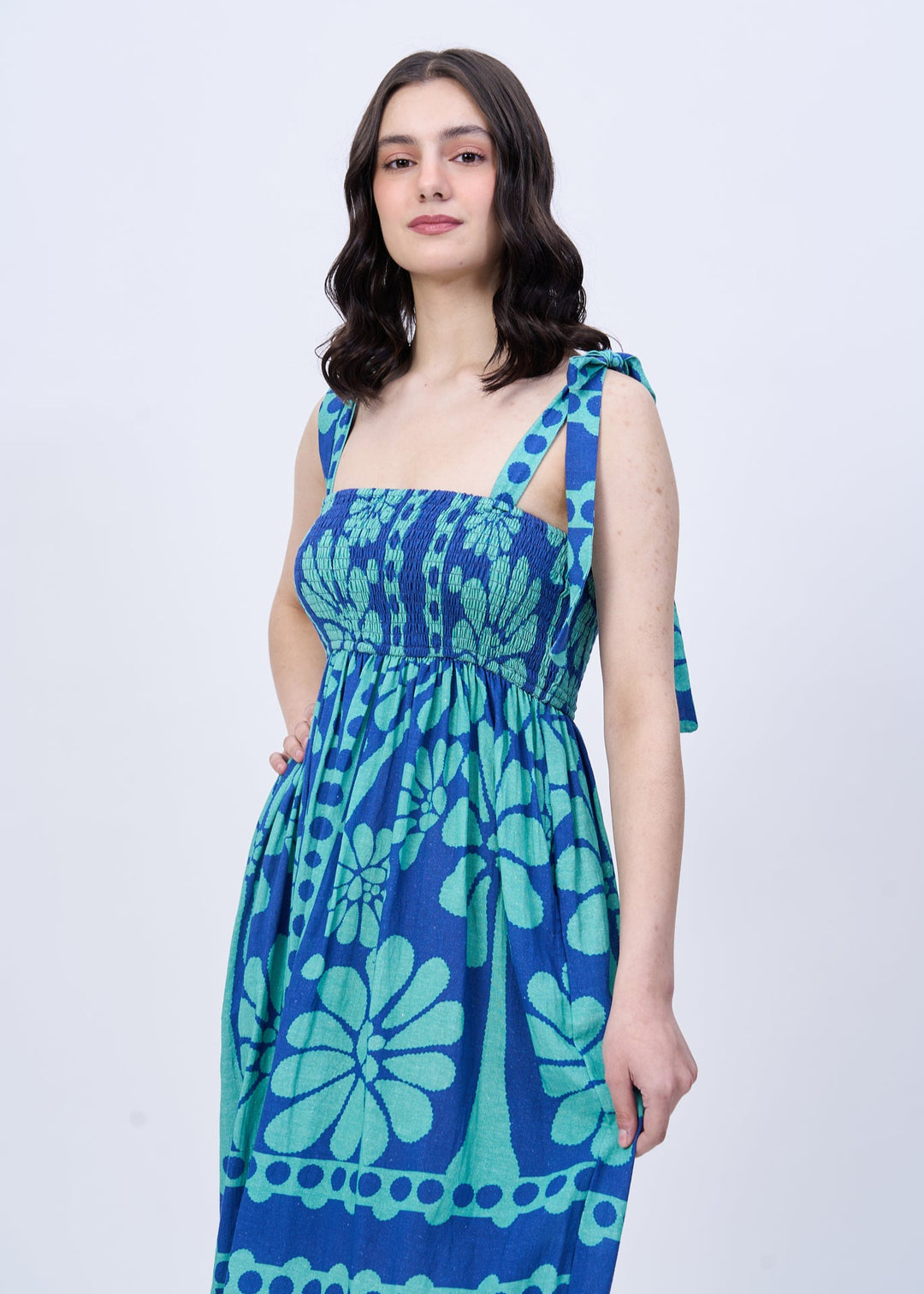 Tropica (printed midi dress)