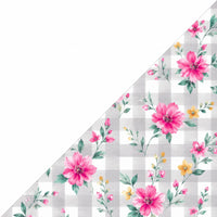 White / Grey Floral