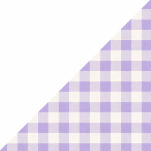 White / Purple Gingham