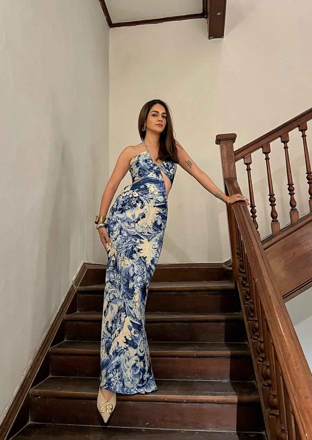 Karma Dhingra in High-Tide Maxi Dress