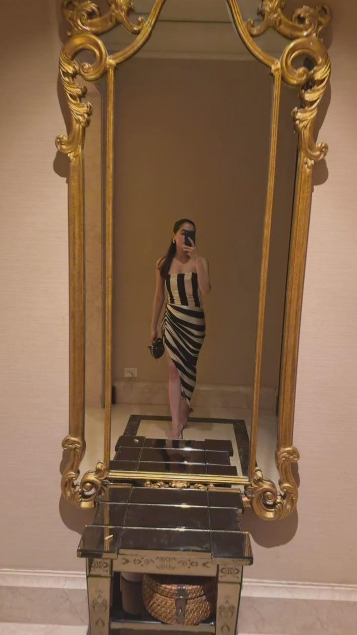 Itika Arora in Riviera Striped Dress