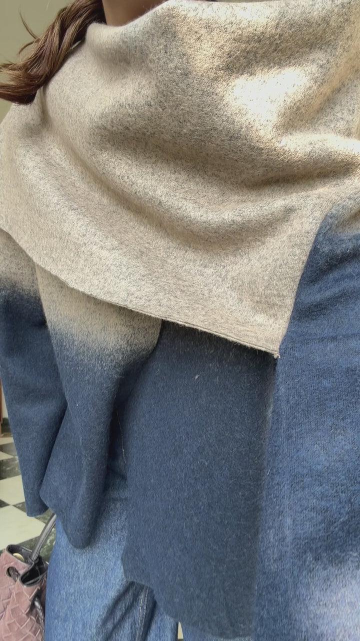 Itika Arora in Halo shawl-neck jacket