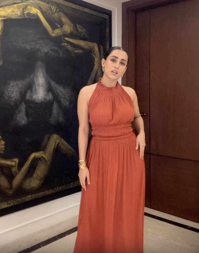 Upasana Ghai in Amara Dress (Rust)