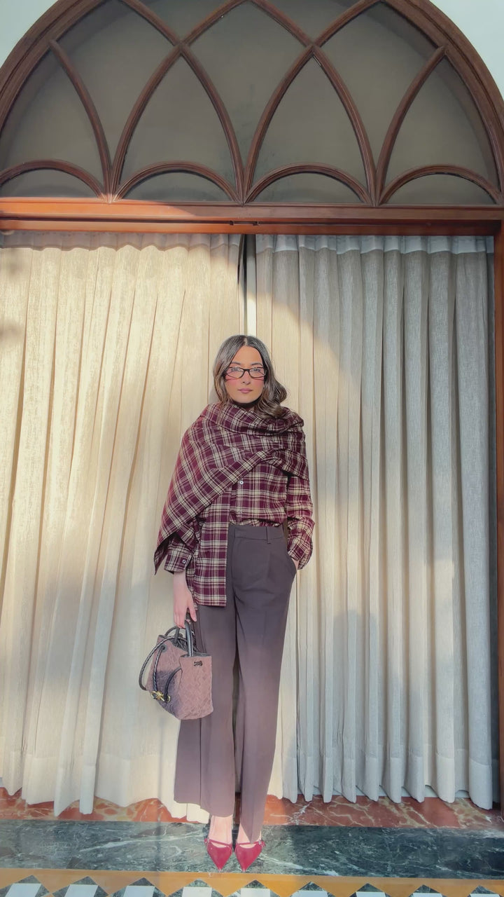 Itika Arora in Aura shawl-shacket