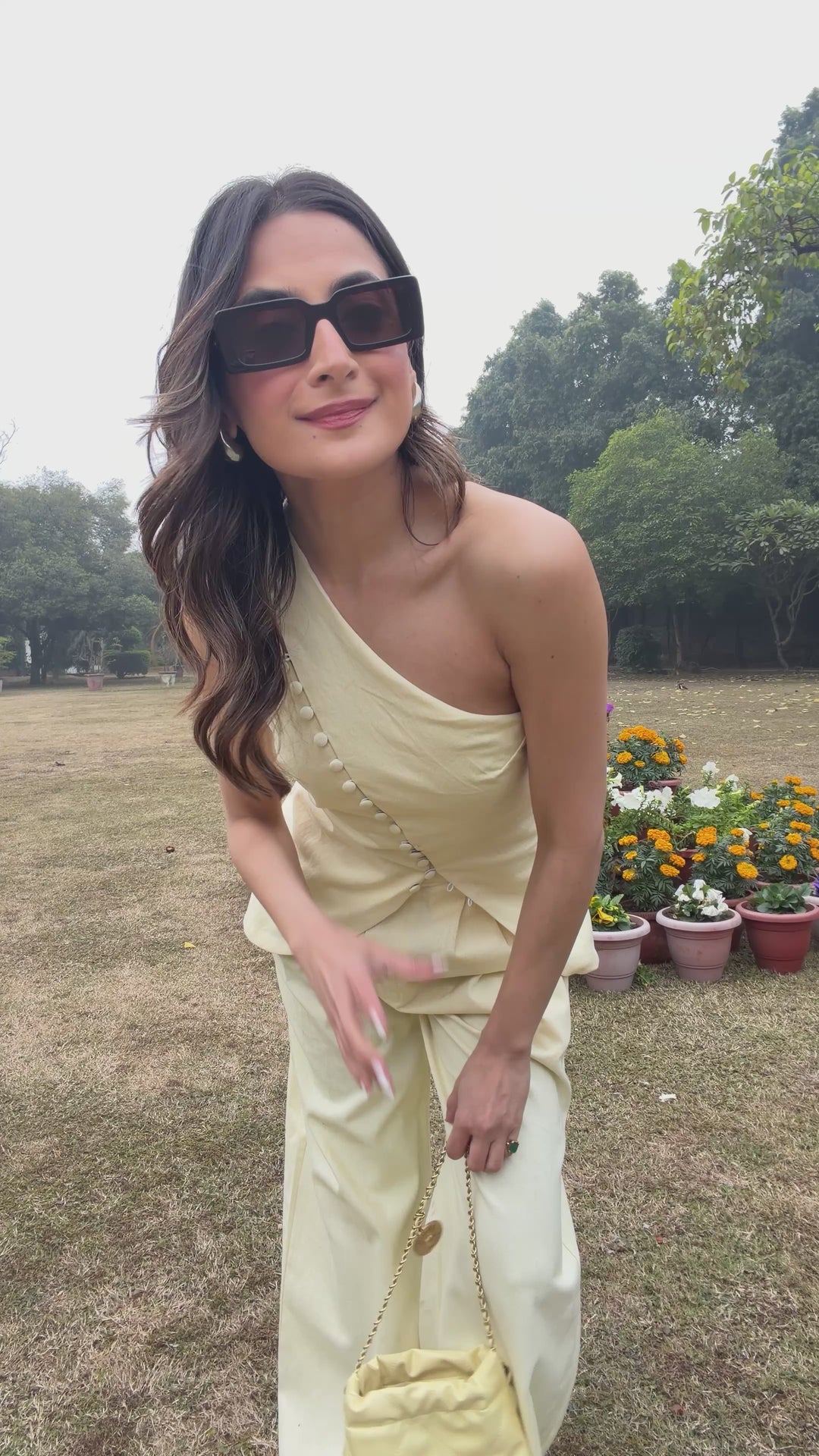 Itika Arora in Roma Co-ord set (yellow)