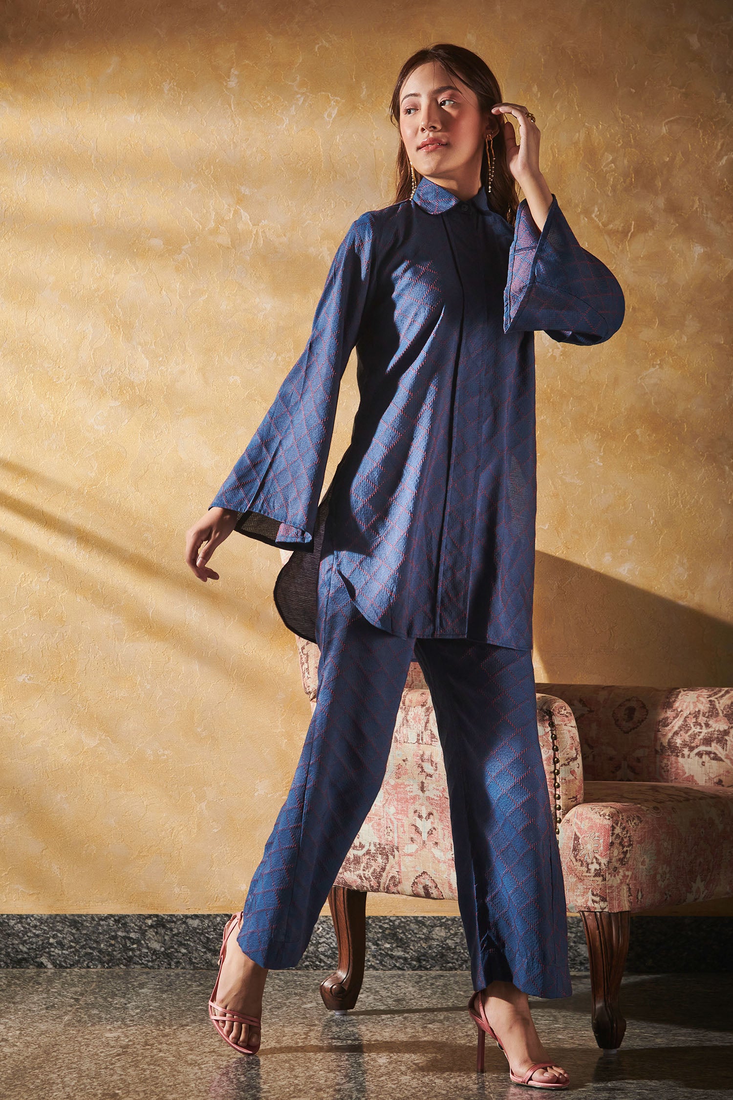 Petra co-ord set (blue)
