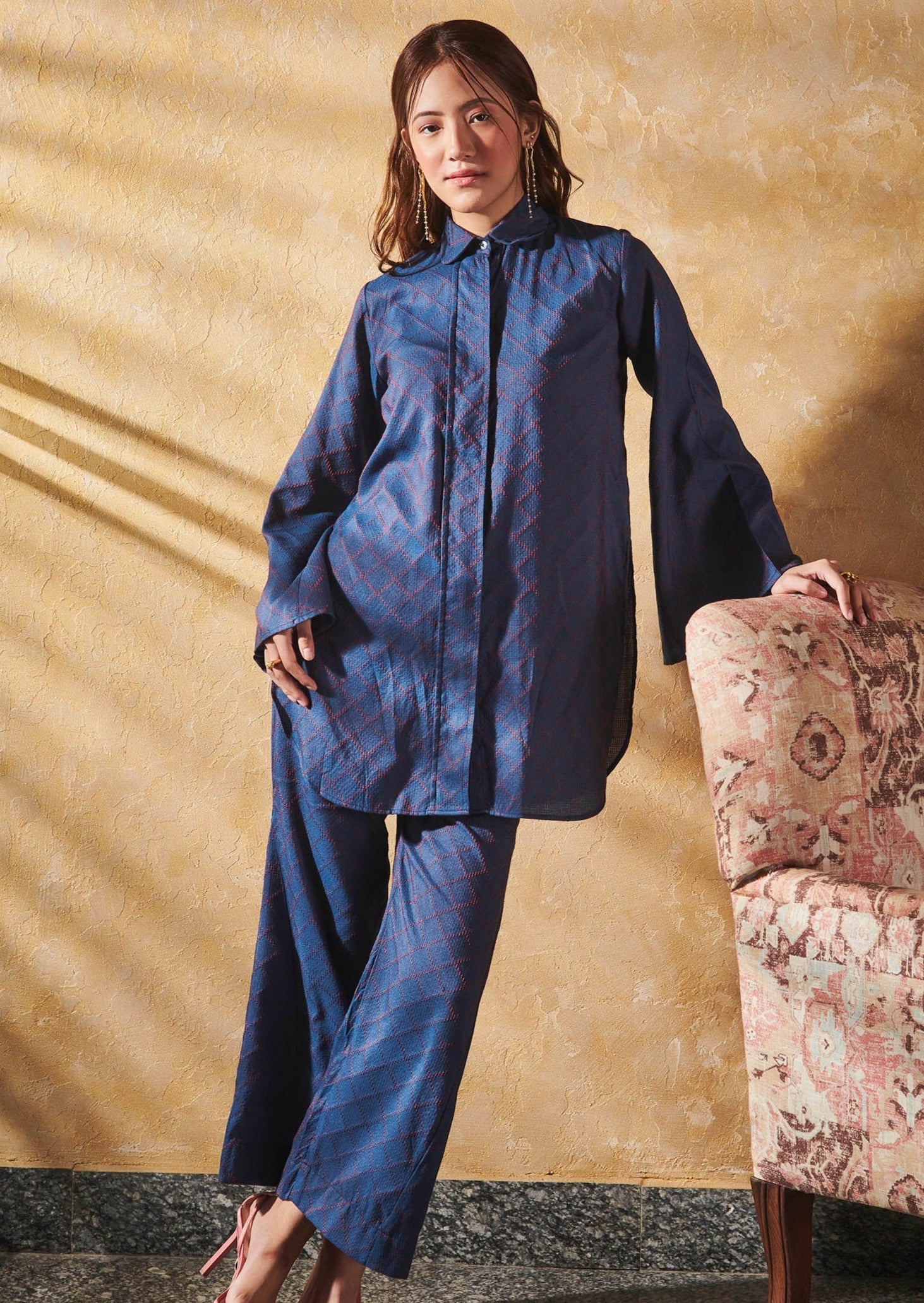 Petra co-ord set (blue)