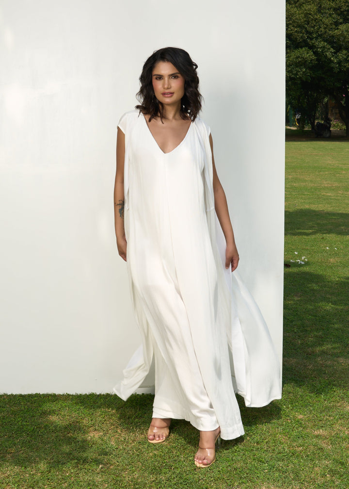 Ceya jumpsuit set (white)