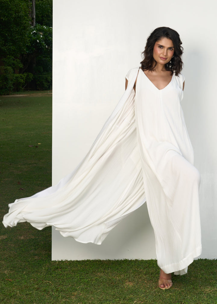 Ceya jumpsuit set (white)