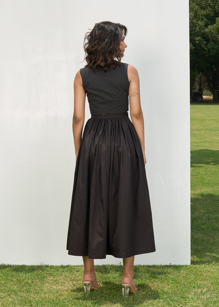 Lilo skirt Co-ord set (black)