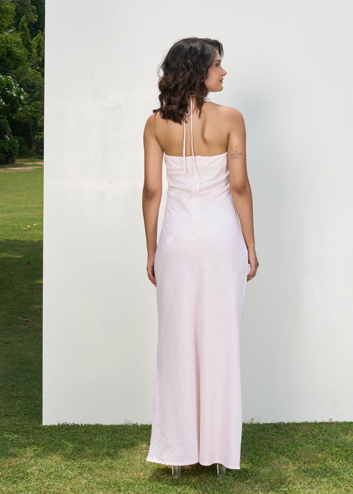 Harmony rosette dress (pink)