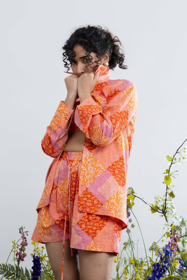 Meghna Pahwa in Marigold Co-Ord Set