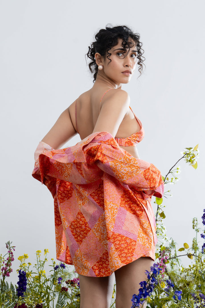 Meghna Pahwa in Marigold Co-Ord Set