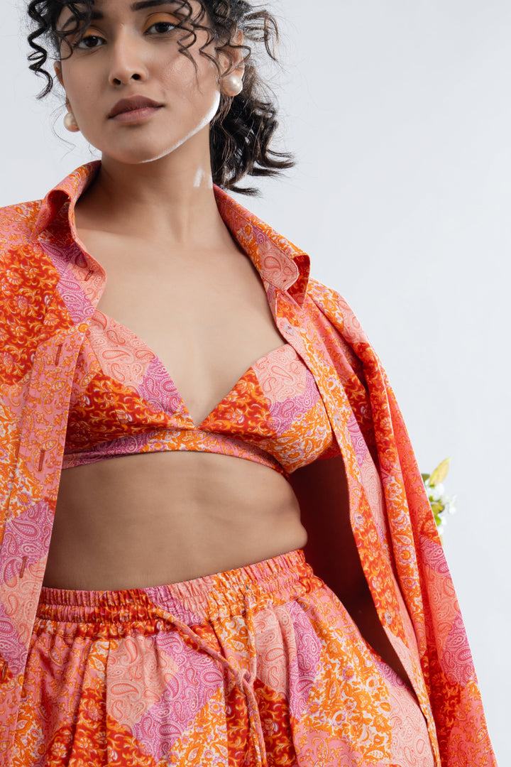 Meghna Pahwa in Marigold Co-Ord Set