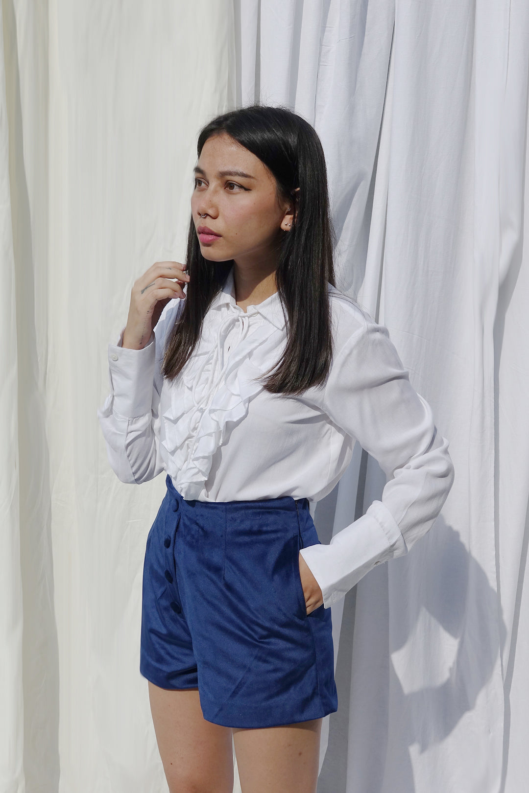 Alaya Shorts (Velvet shorts)