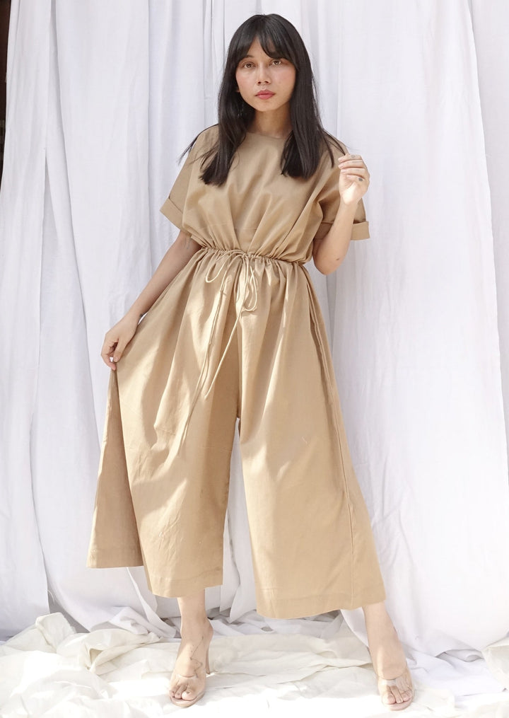 Juniper Jumpsuit (Free Size) (Beige)