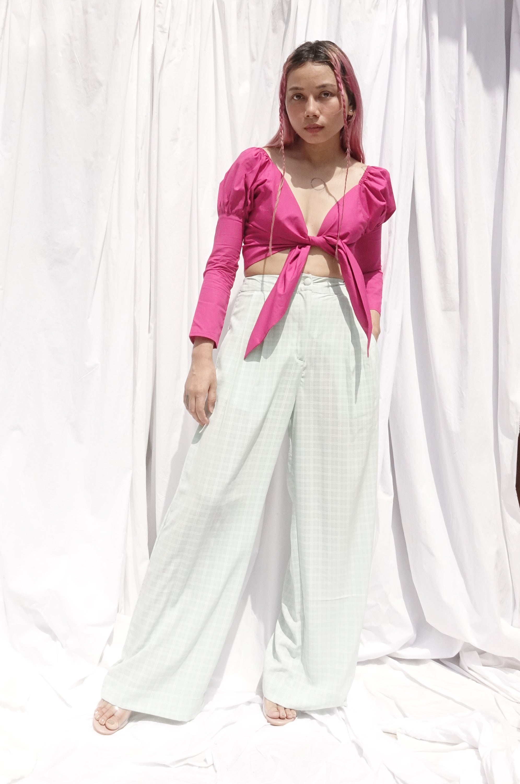 Maddie Crop top (pink)